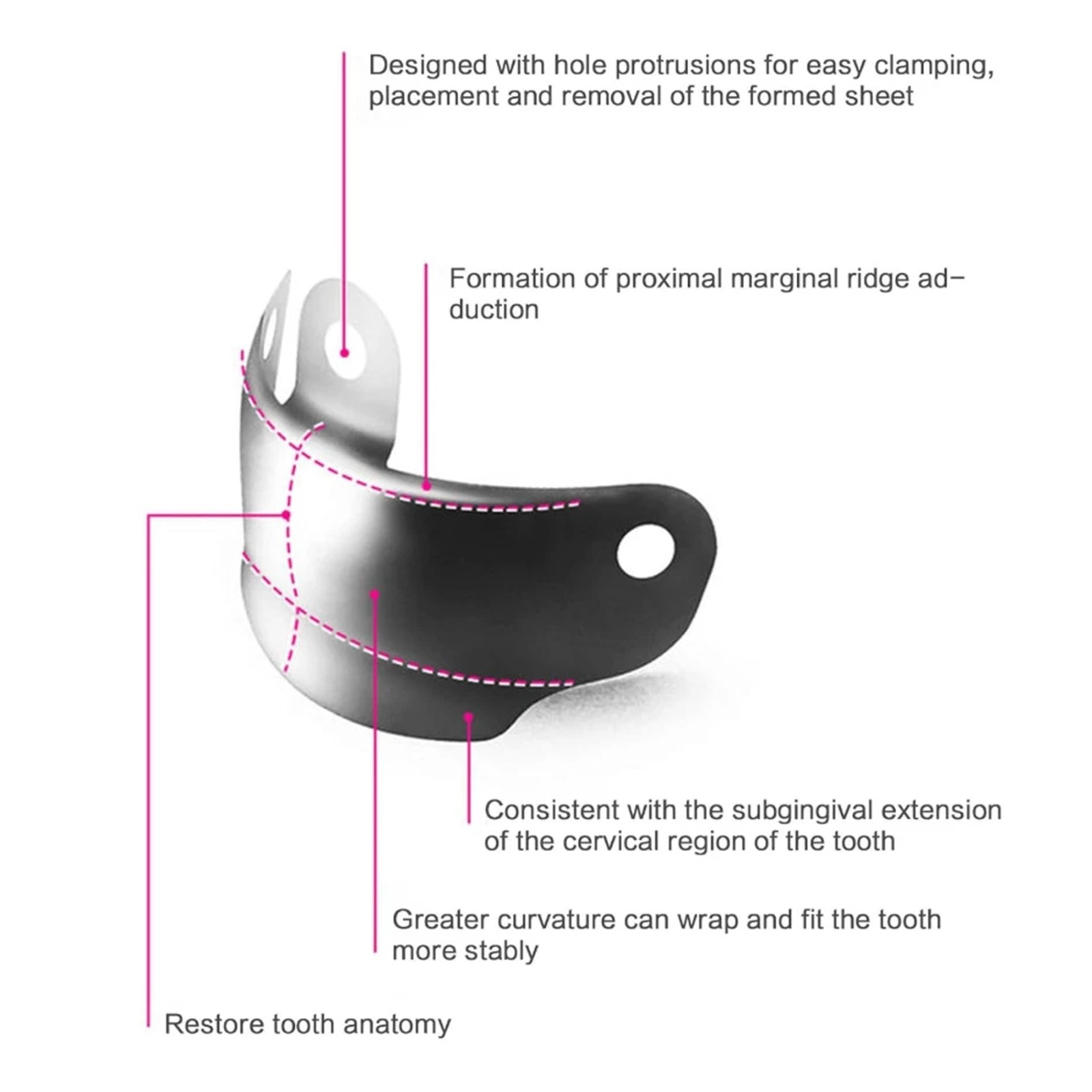 Dental Matrix Ring &Sectional Matrice Bands For Palodent V3 Garrison Dental Tool