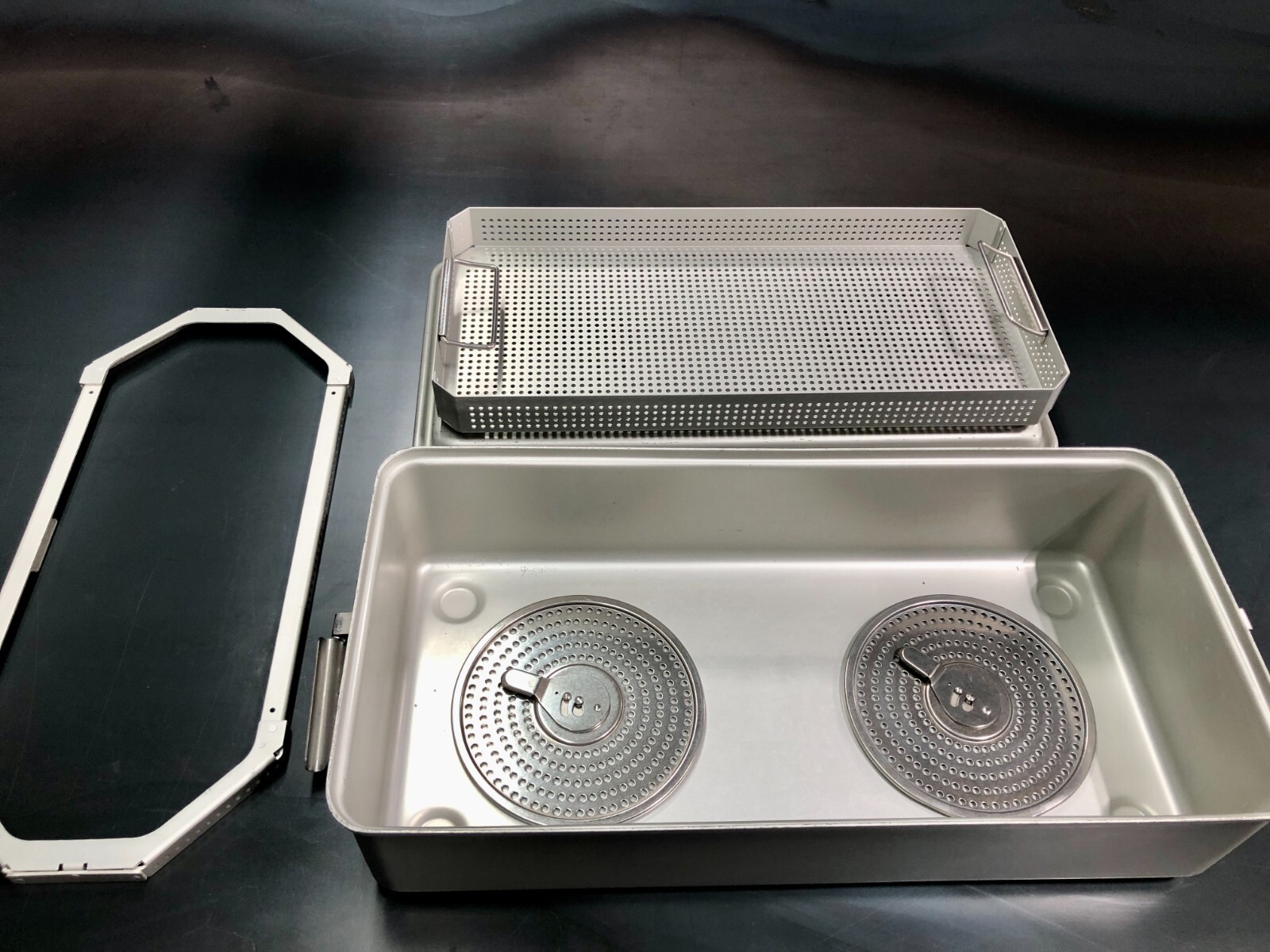 Case Medical SteriTite Sterilization container 22x10x5 w/ upper & lower vents