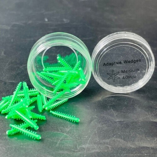40pcs Silicone Dental Adaptive Interdental Wedge Matrice Matrix Elastic Wedges