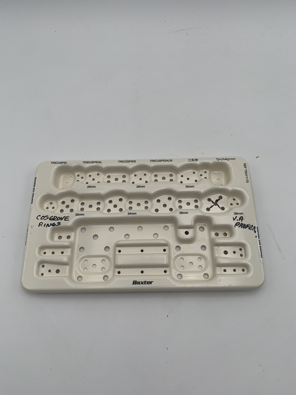 Baxter Tricuspid/Cosgrove Sterilization Tray 1175
