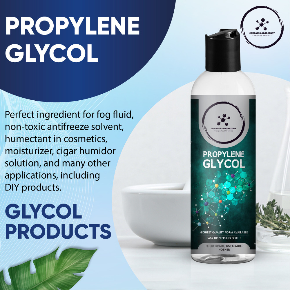Compass Laboratory Propylene Glycol and Vegetable Glycerin 2 Pack Bundle 500 mL