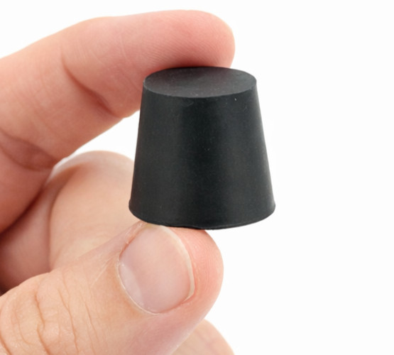 1″ Solid Black Rubber Stoppers Tapered Plug Rubber Cork Fits 1″ ID