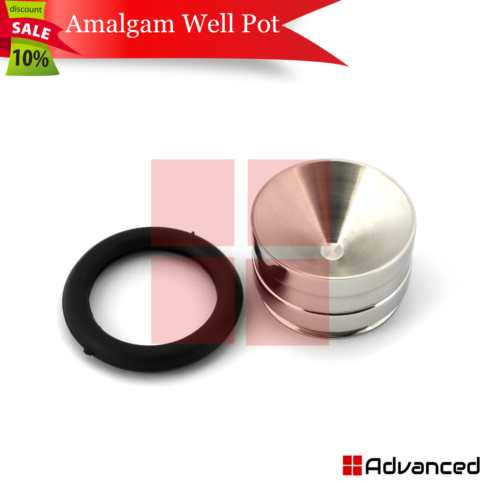 Dental Amalgam Well Pot Non-Slip Base Basin Restorative Dentistry Mixing Bowl