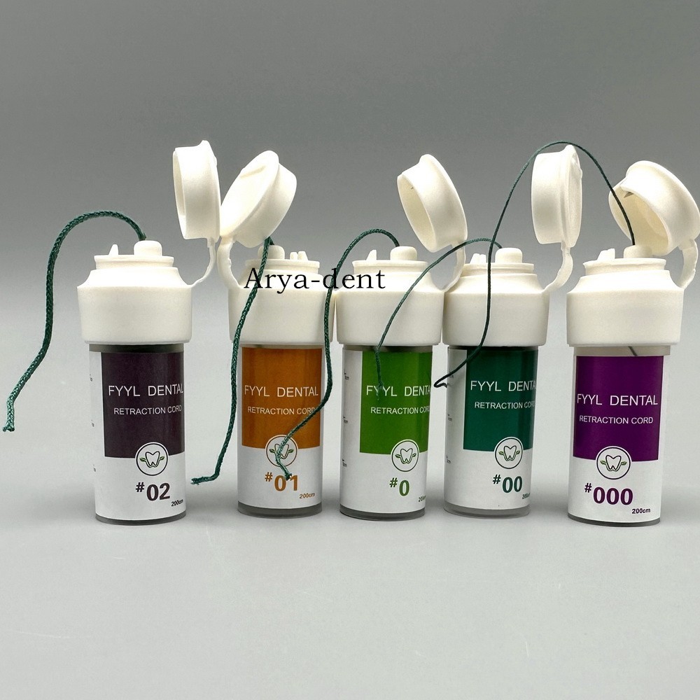 2m/Box Dental Thread Gingival Retraction Cord Knitted Cotton Gum Line Hard Soft