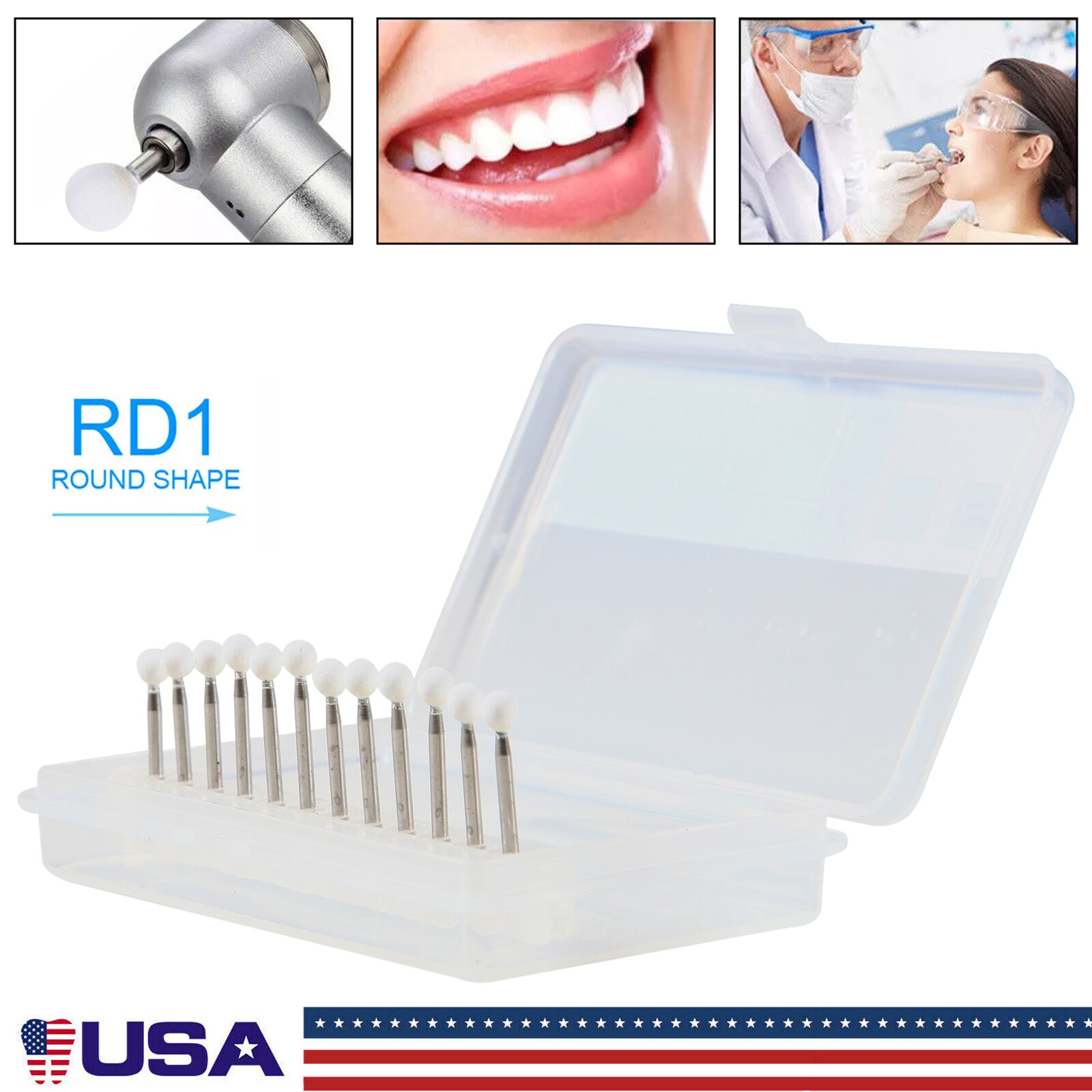 1000 PCS Mixed Dental Prophy Tooth Polishing Cups Latch Type Rubber Cup USA
