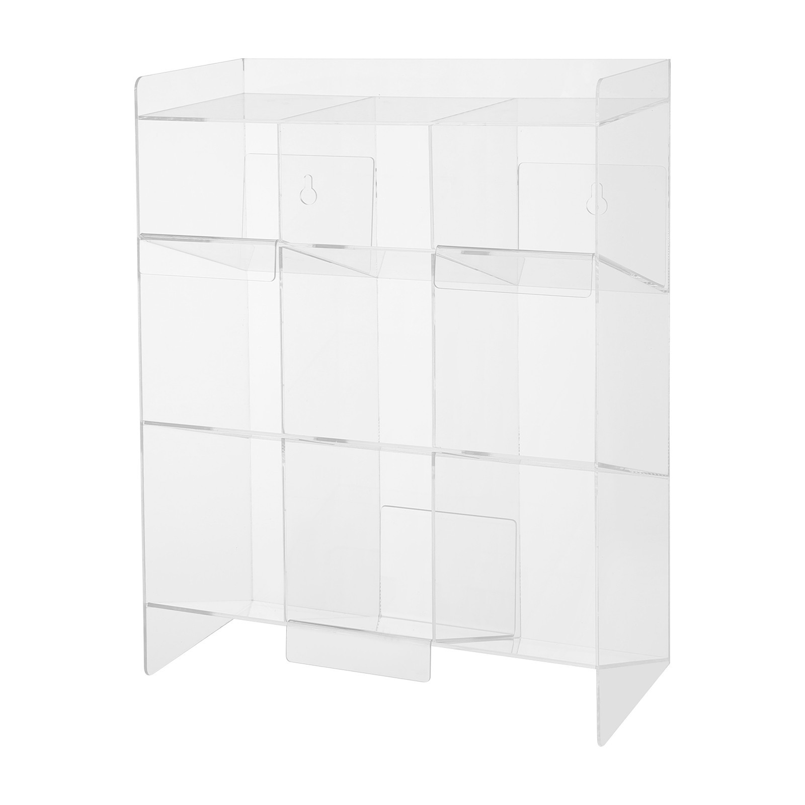 Clear Acrylic Tube Rack | Wall Mounting & Countertop Tube Organizer Holder