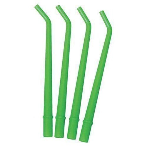 100 Dental Surgical Aspirator Tips Suction Evacuation Green 1/4″ (4 Bags of 25)