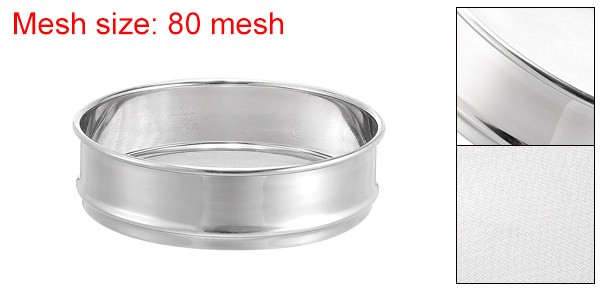 80 Mesh Lab Sieve 8″ Diameter Test Sieve 304 Stainless Steel Wire Cloth 0.2mm