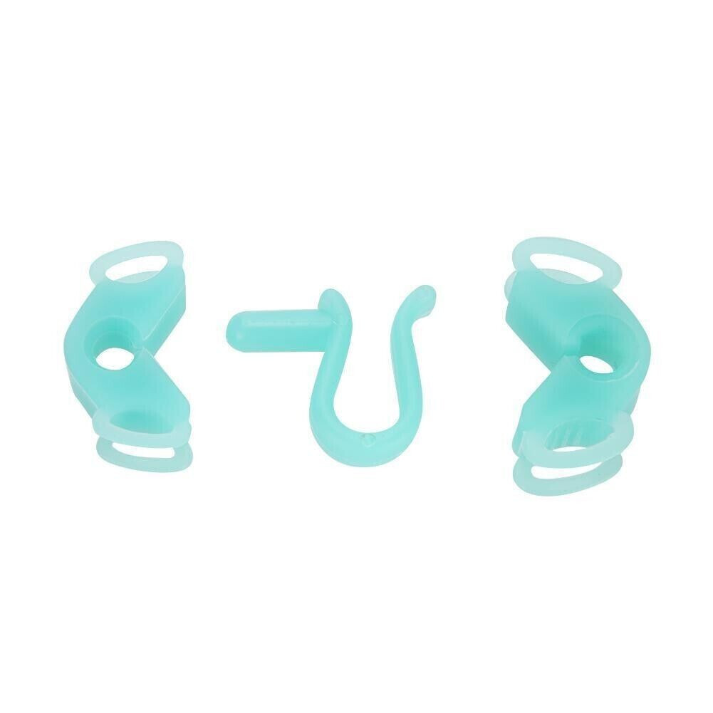 3 Pcs/Set Dental Silicone Bite Block Mouth Prop Autoclave 135 ℃ Sterilize Blue