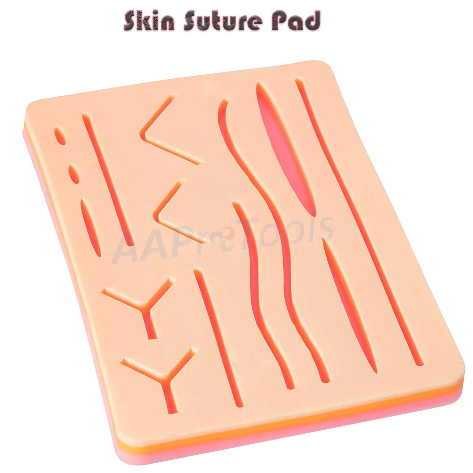 Skin Suture Practice Silicone Pad Wound Simulated Surgical Training Kit DS-1356
