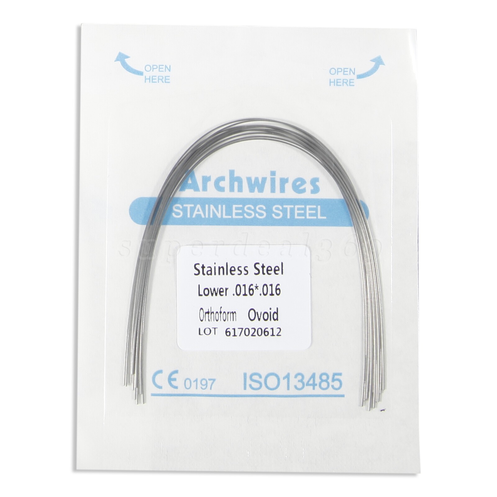 Dental Ortho Arch Wire Super Elastic Niti/SS Round Rectangular Ovoid/Oval SALE