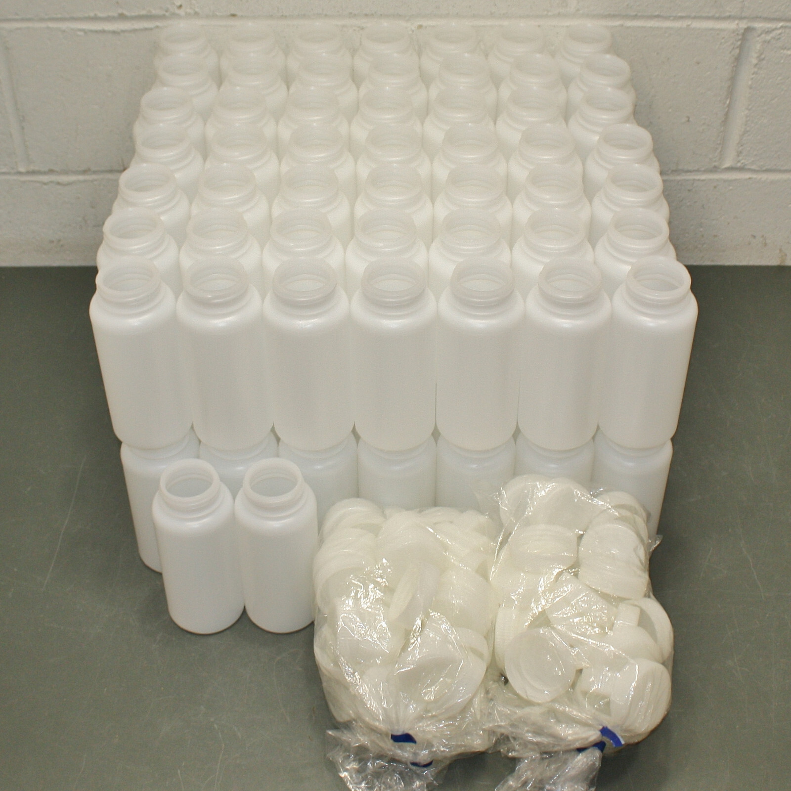 (100) SP Bel-Art Wide Mouth Bottles 10625-9007, 16.9 fl oz / 500 ml HDPE Plastic