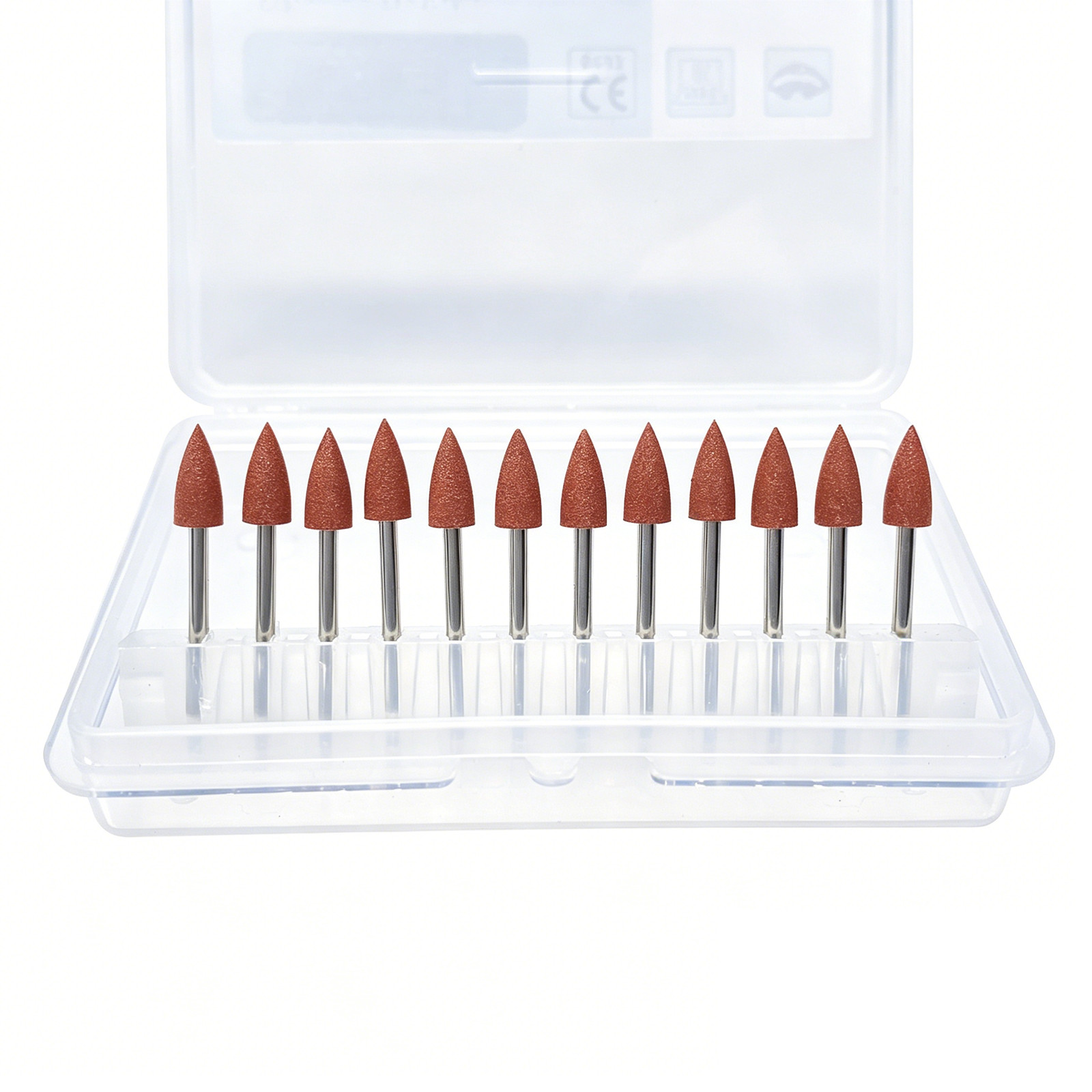 Dental 12pcs/kit Brownie Polishers Friction Grip FG Burs Mini Points 1.6mm 0413