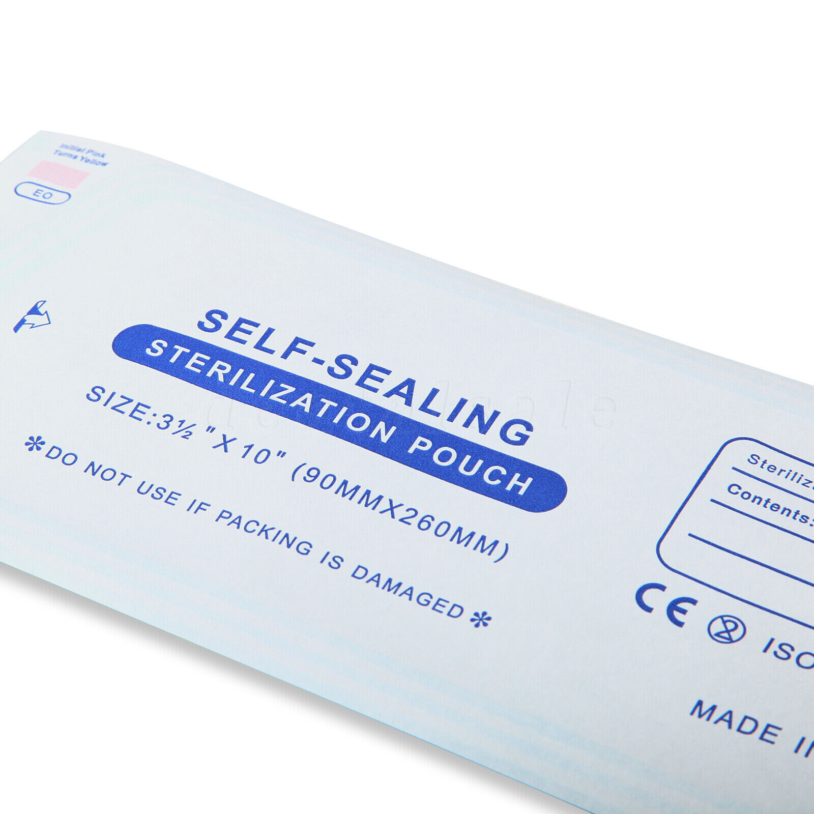 1000 Self-Sealing Sterilization Pouch, 3.5″ x 10″, Paper/Blue Film (5 Boxes)
