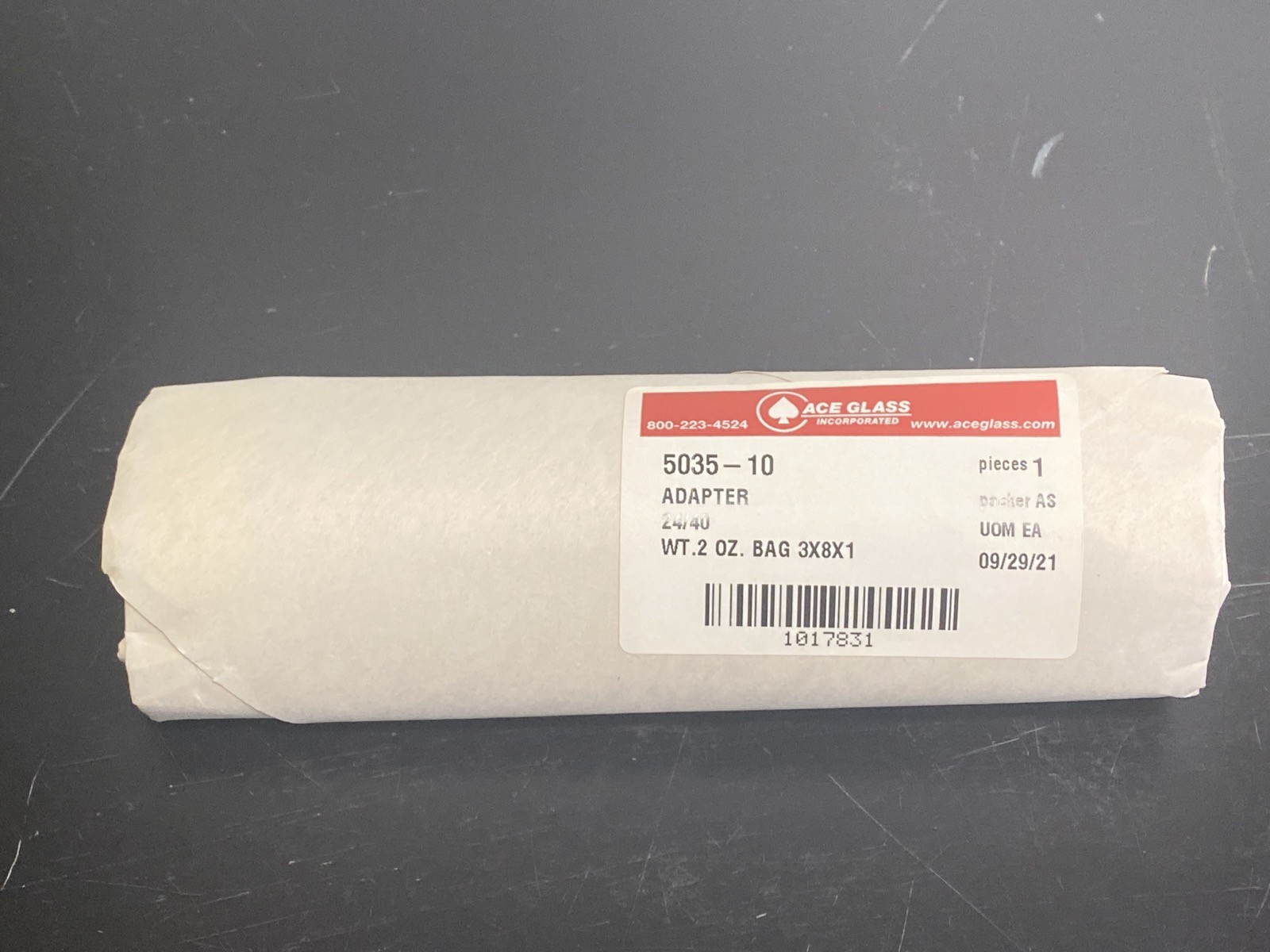 New ACE 24/40 F to 24/40 M Glass Straight Connecting Adapter 150mm 5035-10