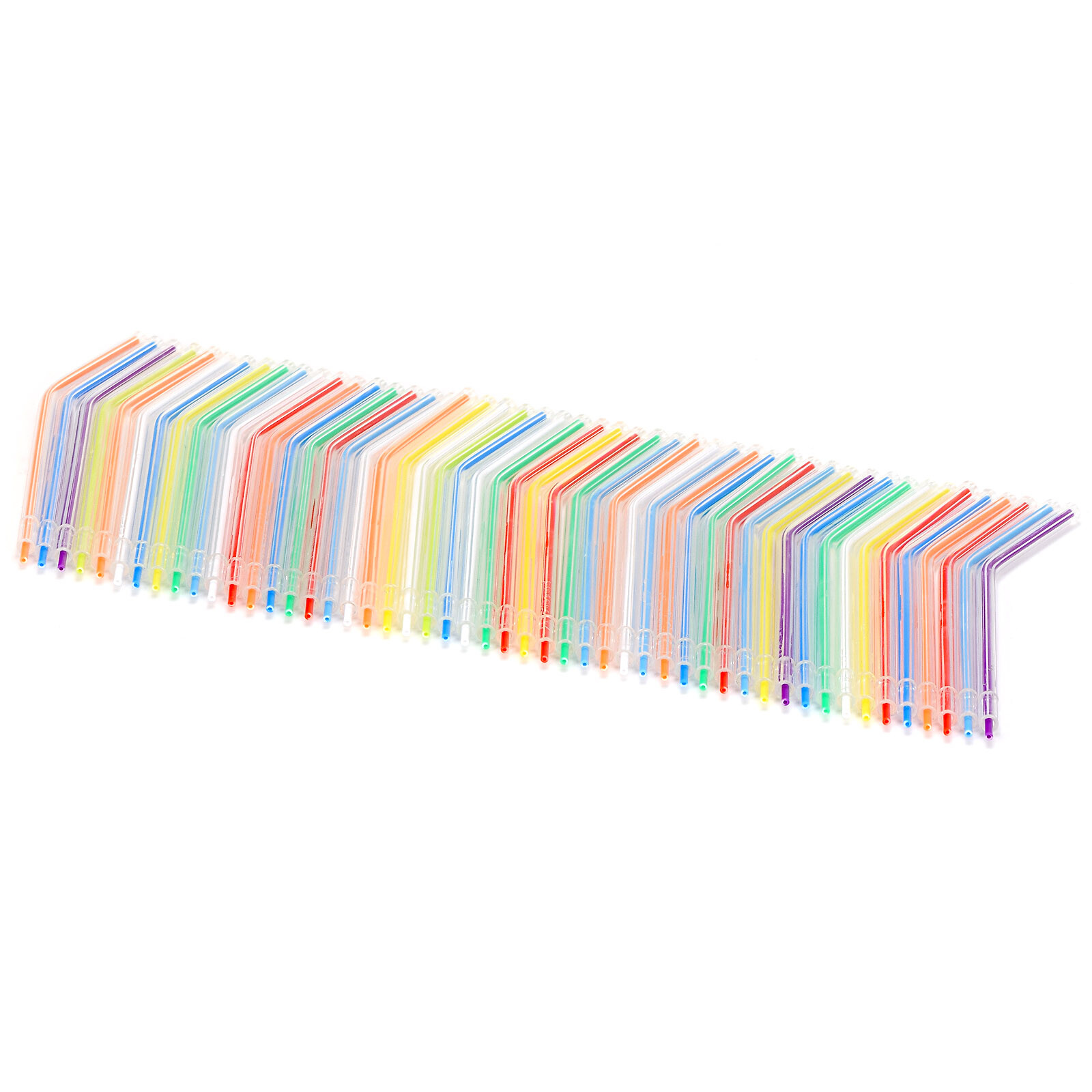 250PCS Dental Disposable Spray Nozzles Tips Colorful for 3-Way Air Water Syringe