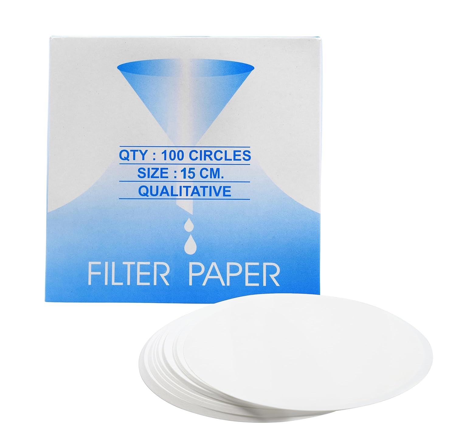 Premium Filter Paper, 15cm, Pack of 100