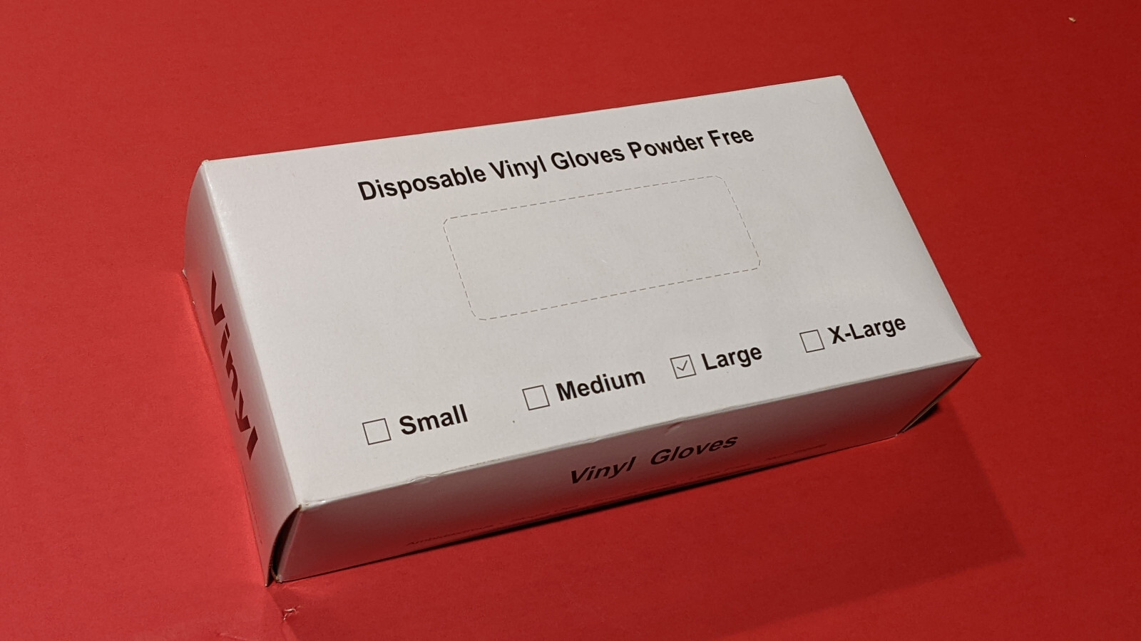 (4) Boxes 100 LARGE Disposable Clear Vinyl Gloves Powder & Latex Free