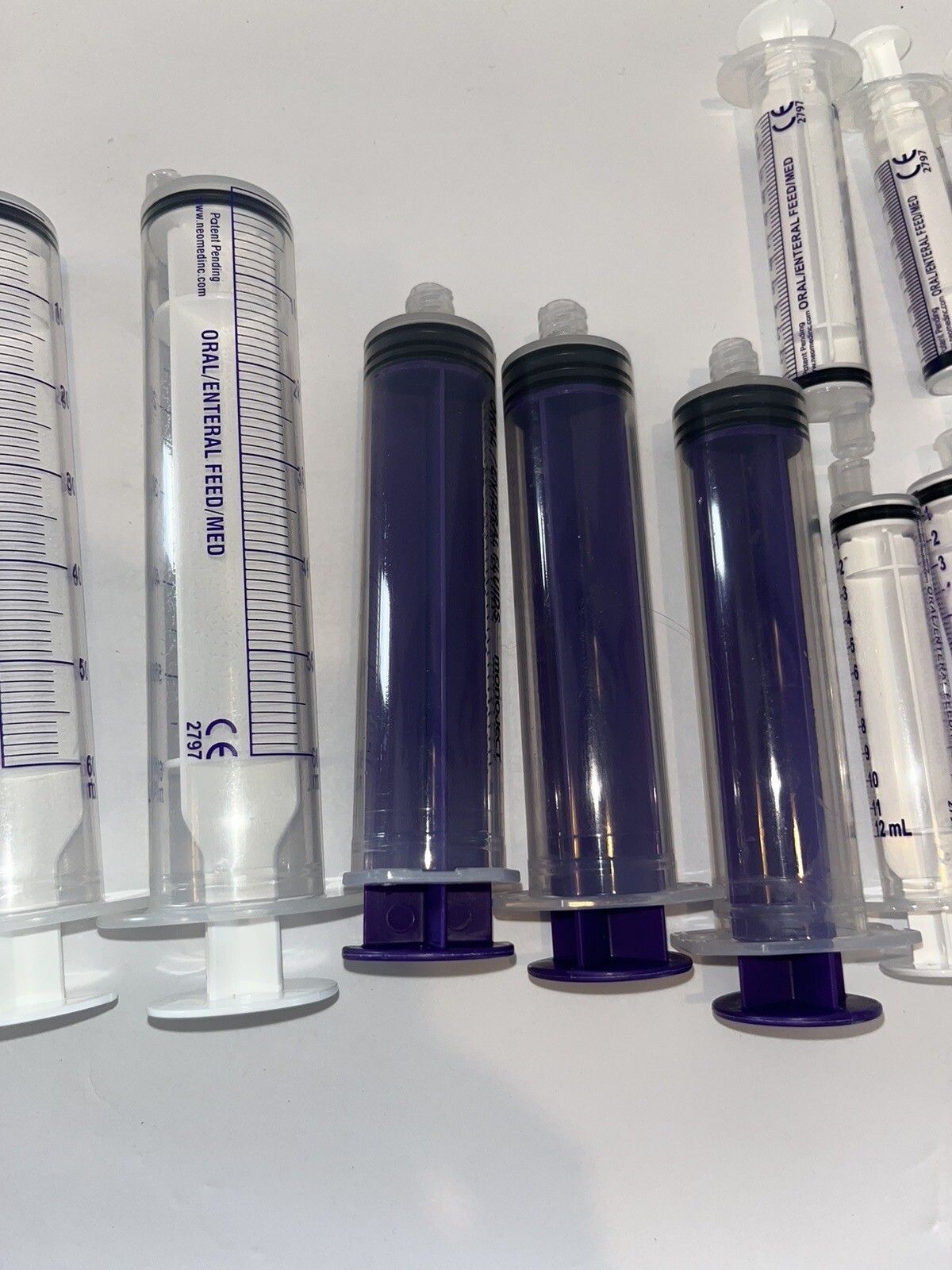 NEW Syringes Non Sterile Multiple Sizes Lot Of 17