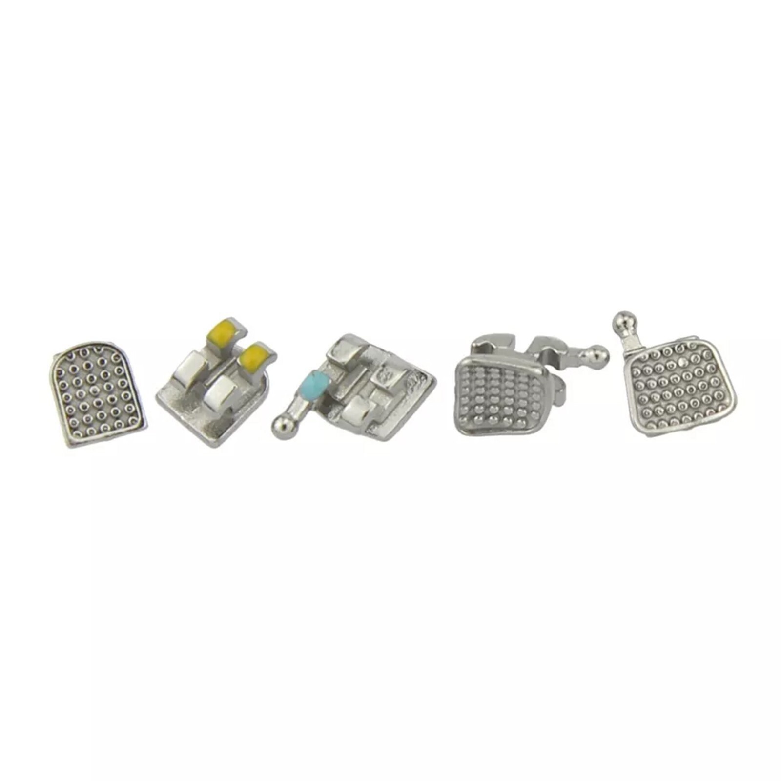 Dental Orthodontic Brackets Metal Braces Roth MBT 018 022 345 Hook Mini Twin MIM