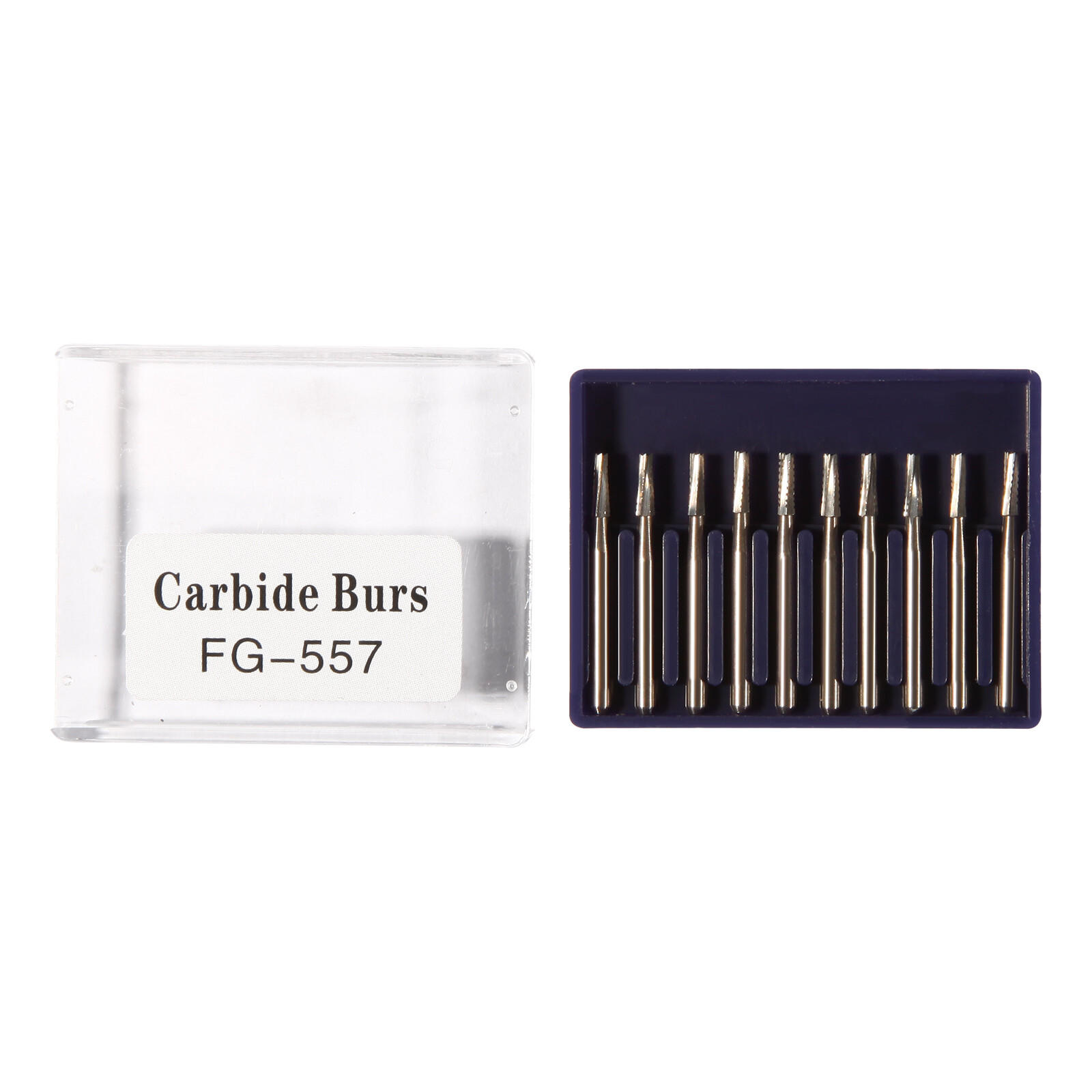 USA Dental Midwest FG #557 Clinic Length Cross Cut Carbide Burs 100/Pk（19mm）