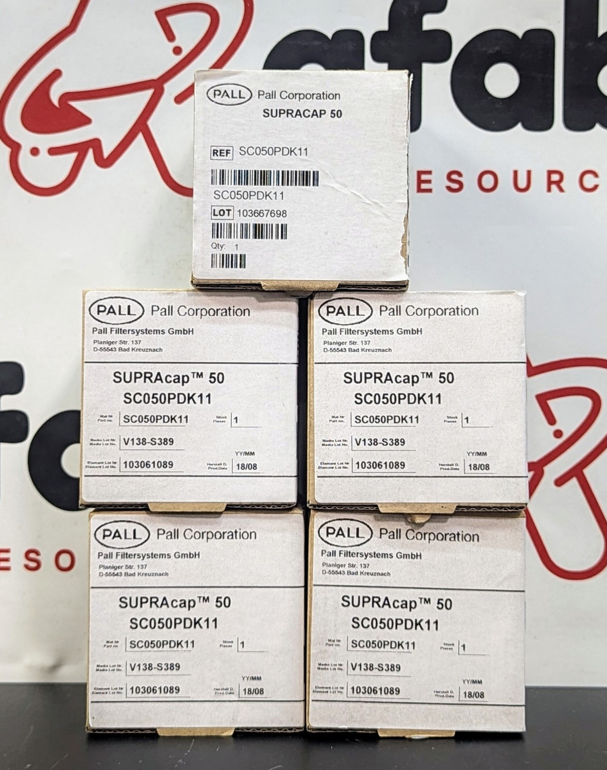Pall SC050PDK11 Supracap 50 Depth Filter Capsule (Lot of 5)