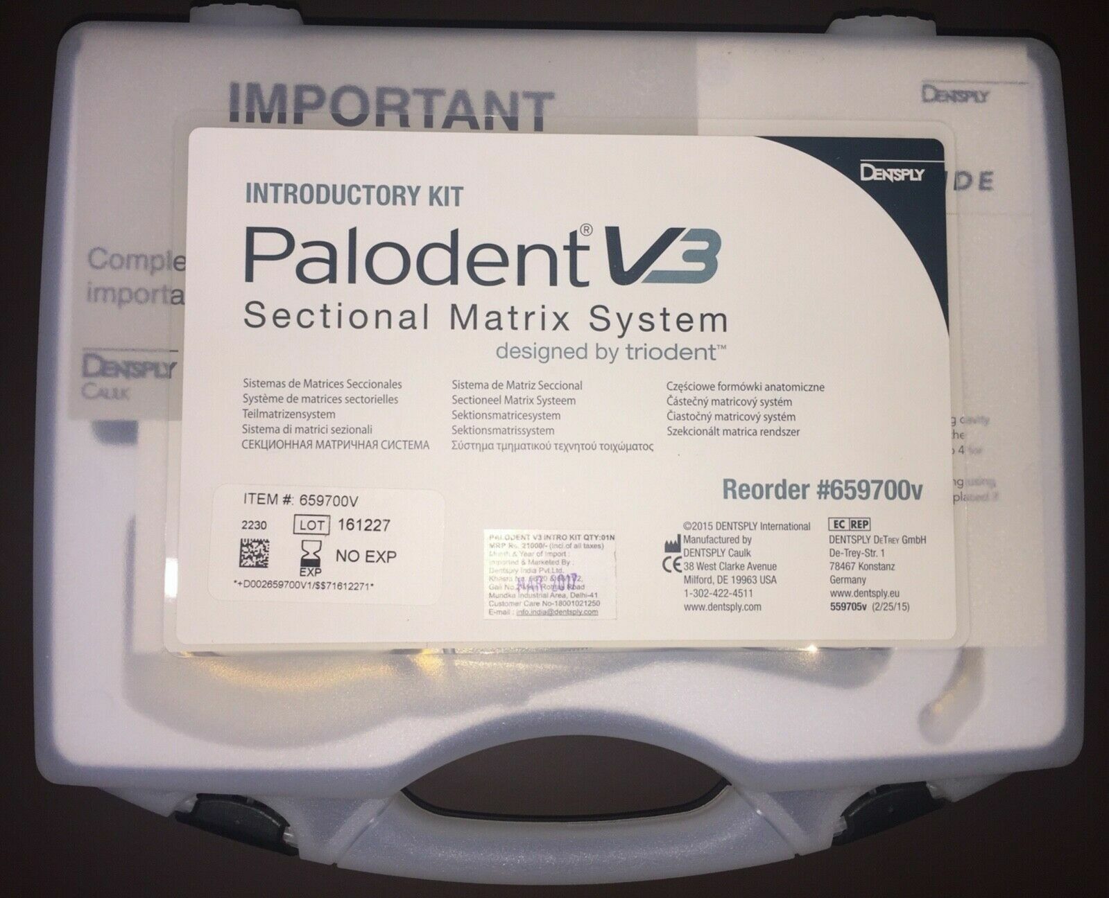 New Triodent Palodent V3 System Designed Dental Sectional Matrix Intro Kit