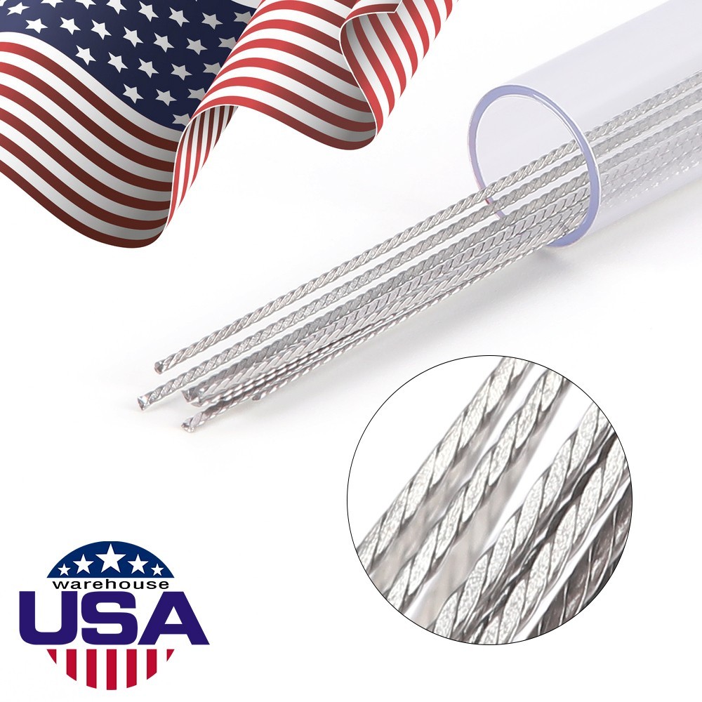 Dental Orthodontic Lingual Retainer Twist Wires Flat Stainless Steel Dentistry