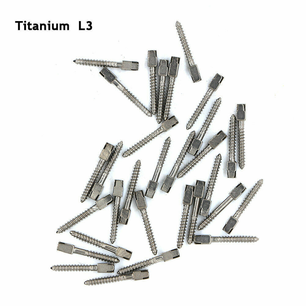 30Pcs Dental Conical Screw Posts Root Canal Pins Titanium Assorted All Size