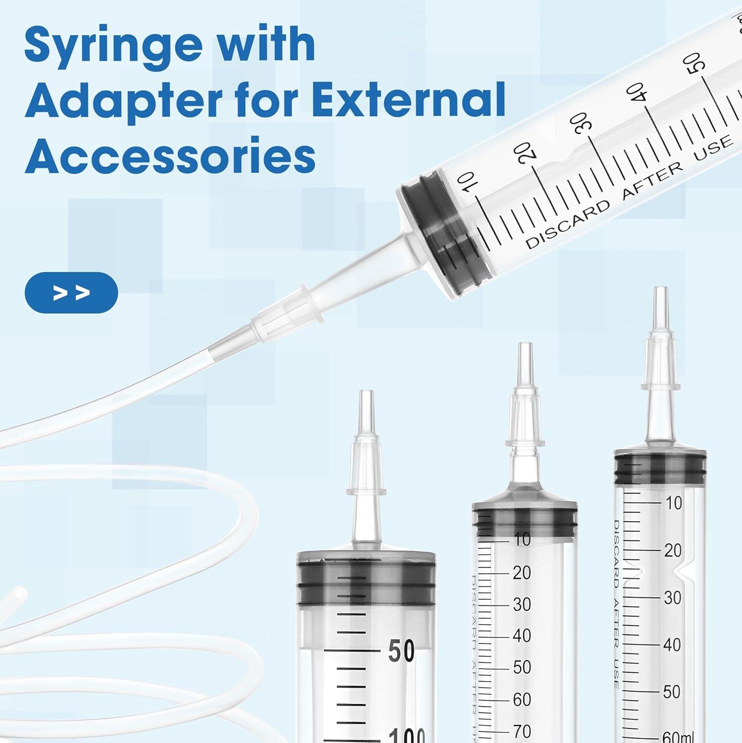 500Ml Plastic Syringe for Liquid – Large Syringes with Adapter for Scientific La