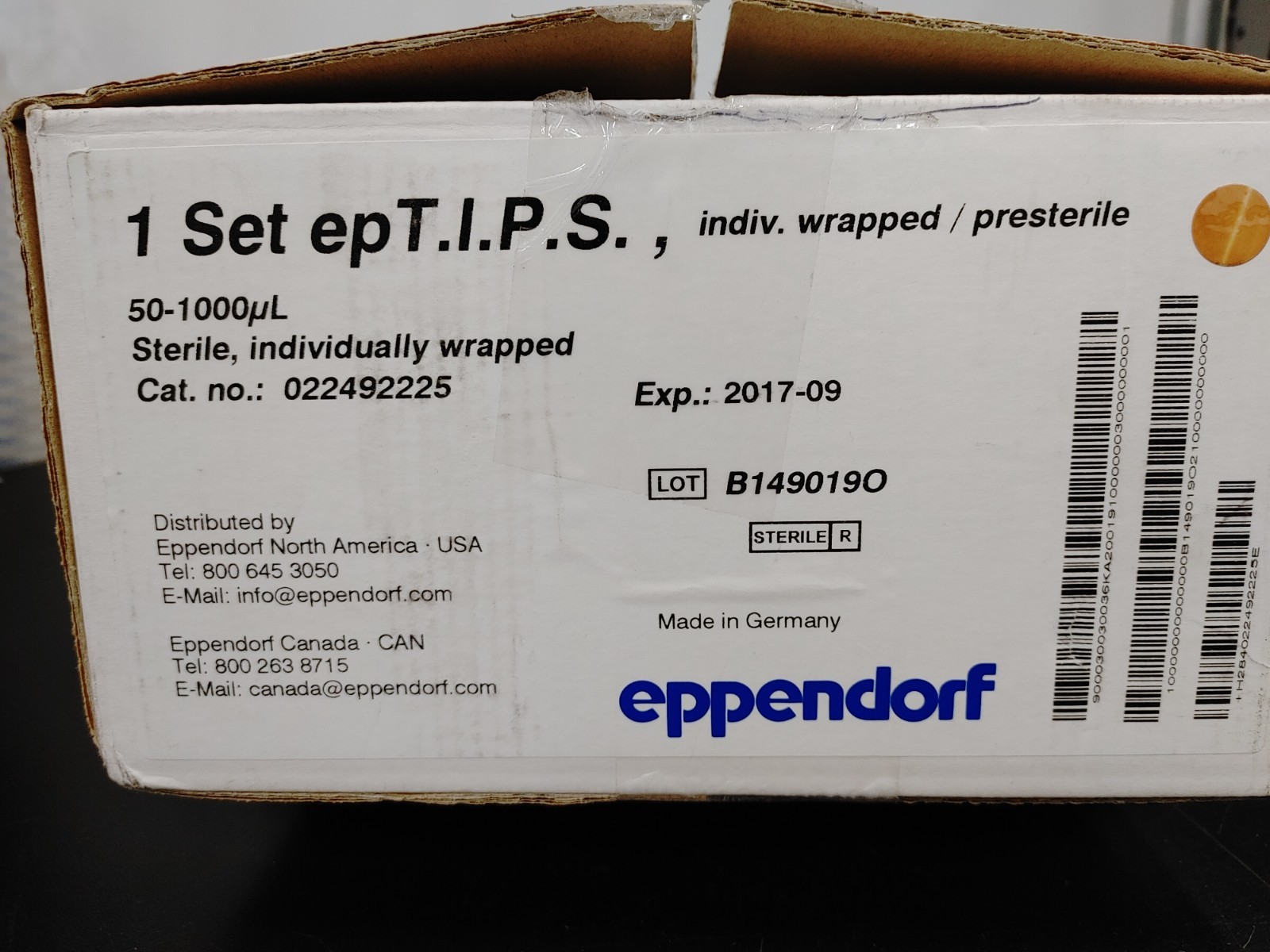 Eppendorf 022492225 Sterile Individually Wrapped 50-1000 ul Ep Tips