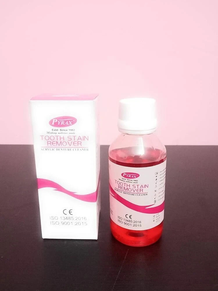 Pyrax Dental TOOTH STAIN REMOVER Cleaning of removable prosthesis 100ml