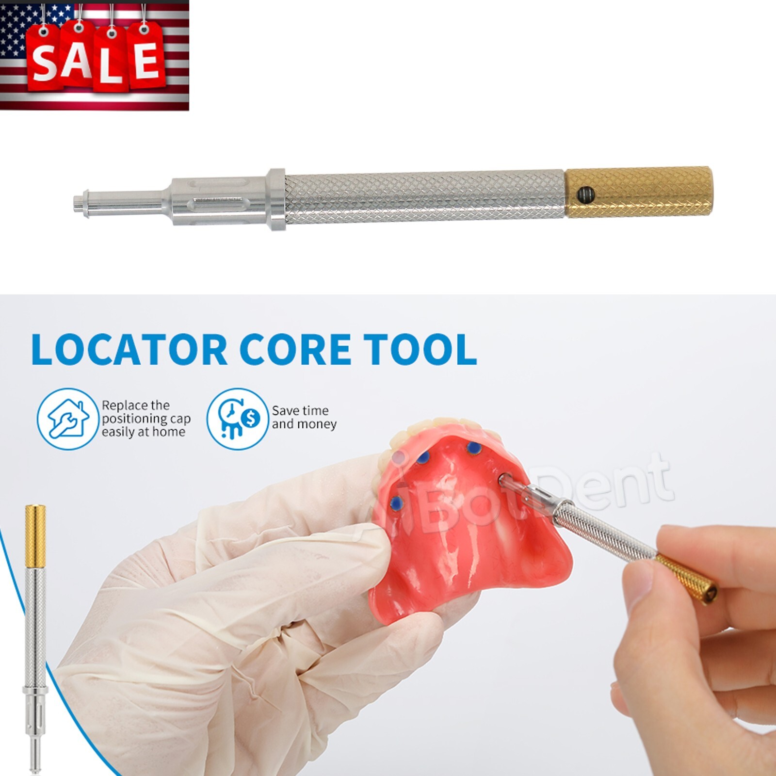 US Overdenture Locator Tapered Abutment for Hiossen Nobel Zimmer Retention Caps
