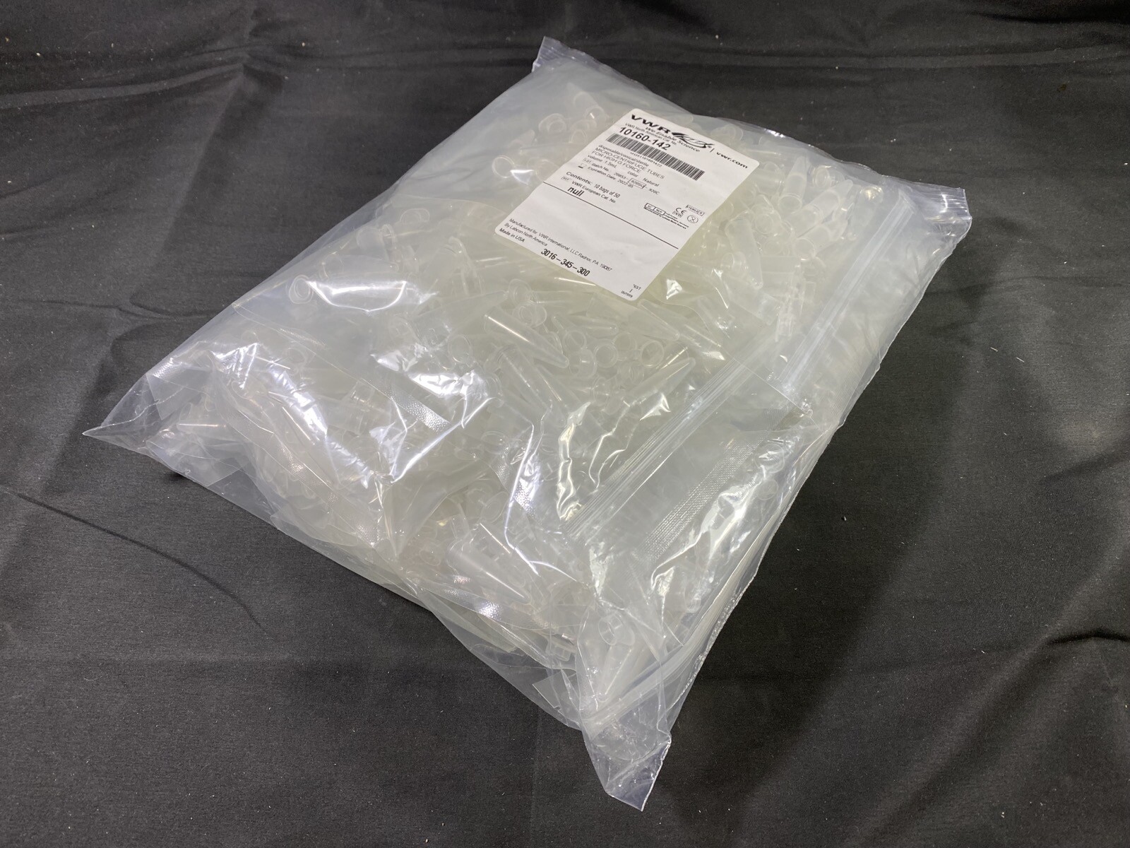 VWR 1.5mL Disposable Microcentrifuge Tubes with Snap Cap 10160-142 (500/pk)
