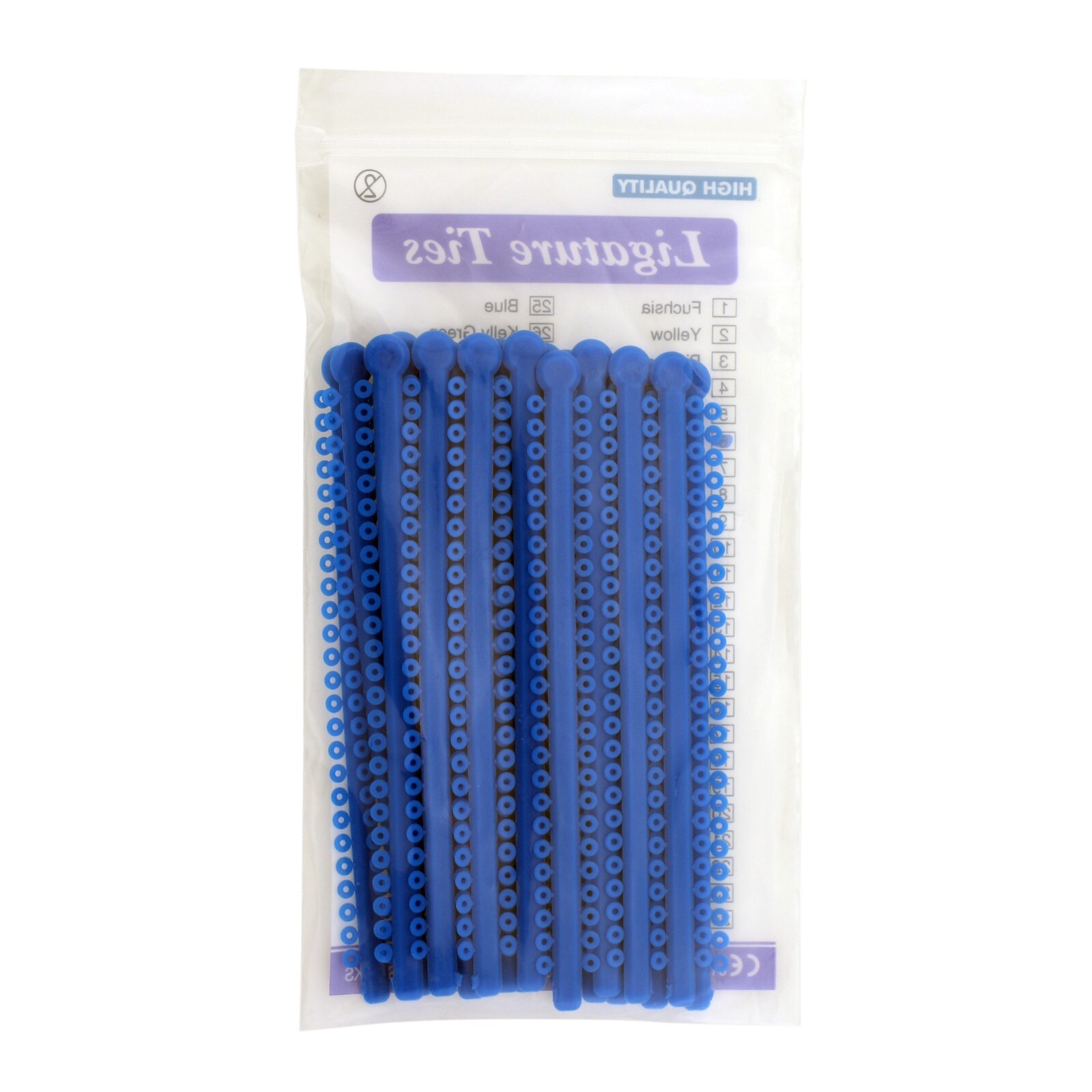 1000pcs 6# Dark Blue Orthodontic Elastics Ligature Ties Braces Rubber Bands