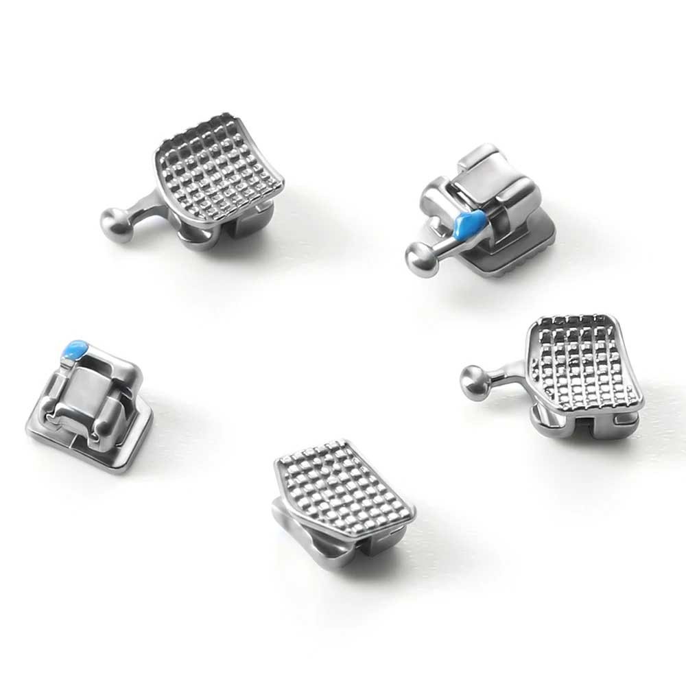 10 packs Dental Orthodontic Self Ligating Braces Bracket Mini Roth.022 Hooks 345