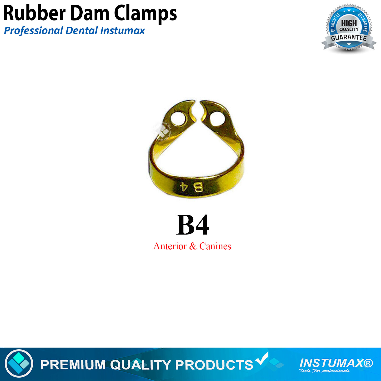 Dental Universal Bicuspids Premolar Brinker Tissue Clamps for Rubber Dam Use