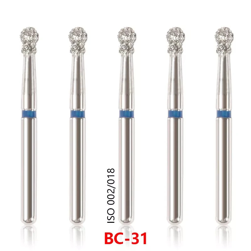 50 Pcs/Pack Polishing Smoothing Teeth High Speed Handpiece Diamond Burs Polisher