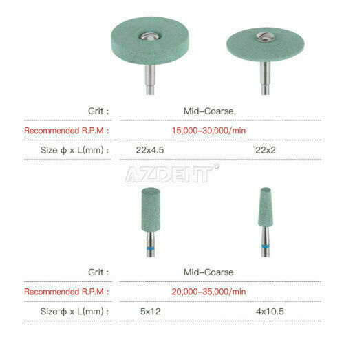 Dental Lab Ceramic Diamond Polishing Grinder Zirconia Porcelain Polisher HP Bur