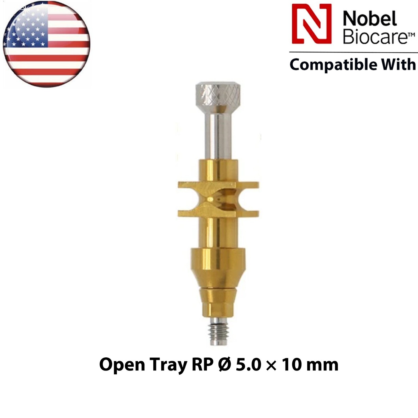 US Dental Impression Transfer Coping Open Close Tray RP/NP Lab Analog Fits Nobel