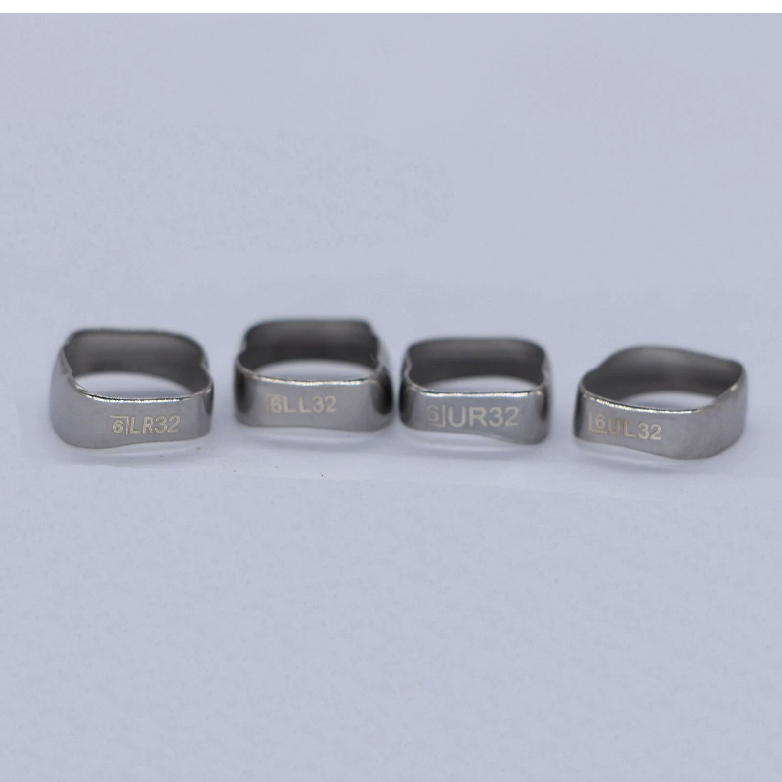 40Pcs Dental Plain Band Orthodontic Bands 1st Molar Steel Dental Bands Roth/MBT