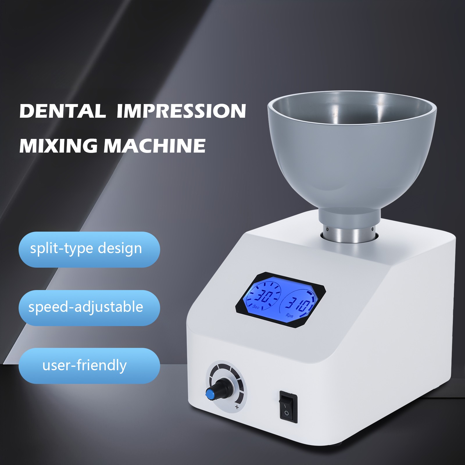 Dental Lab Alginate Die Alginate Mixer Speed Variable Stone Mixer Machine