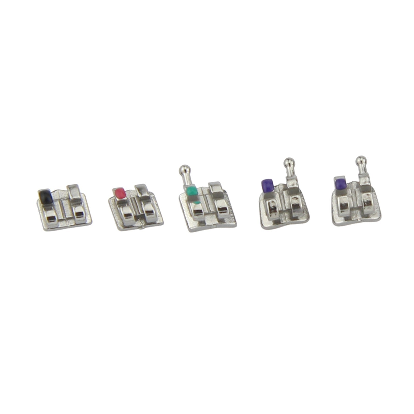 Dental Orthodontic Metal Brackets MIM Mini Braces Roth MBT 022 018 345 Hooks