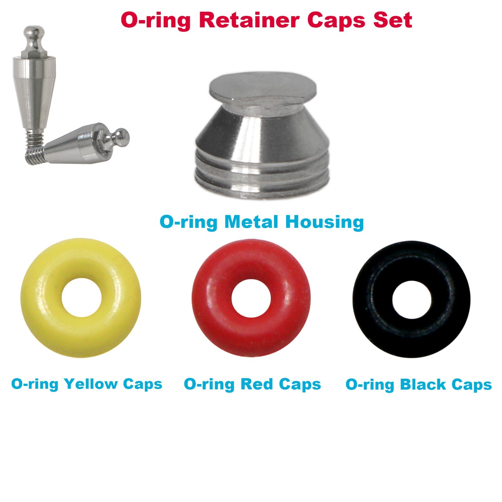 10Pcs lmplant Dental O-ring Kit fit Hiossen Osstem for Ball Abutments Attachment