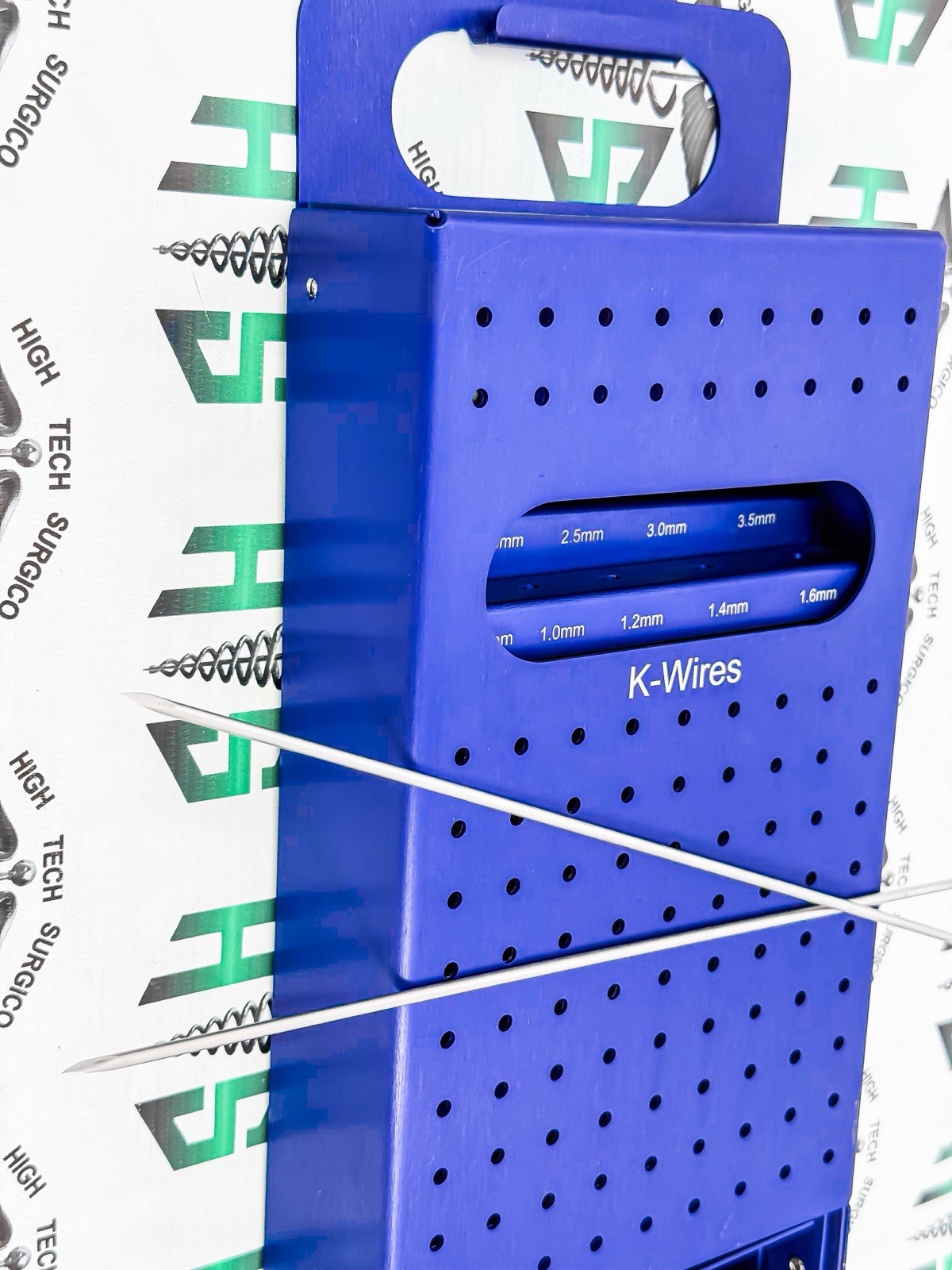 Empty Kirschner K-Wires Sterilization Box For 0.8mm To 4.0mm Wires High Quality