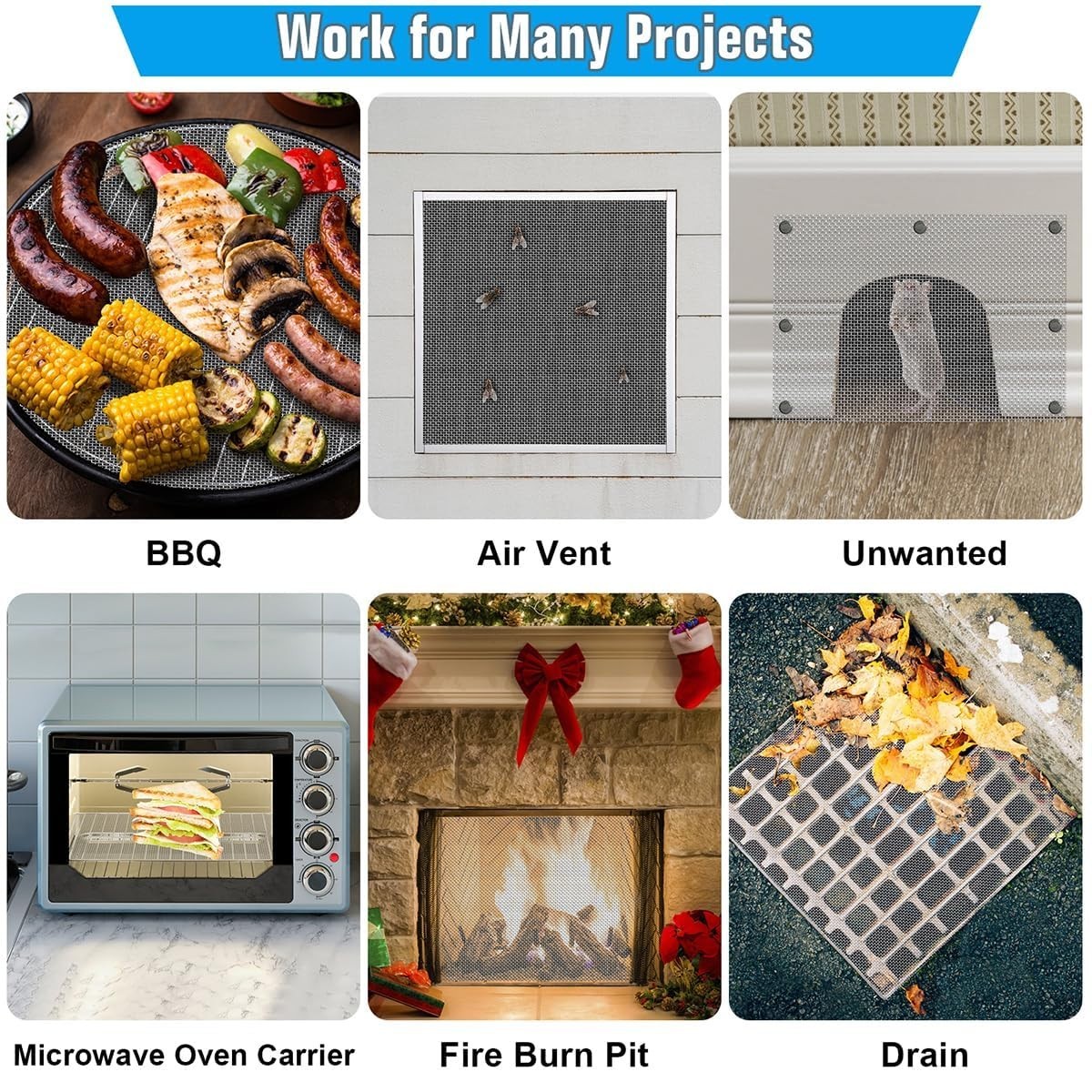 Versatile 14.6» x 11.4» 304 Stainless Steel Mesh – Easy Cut, Heat Resistant