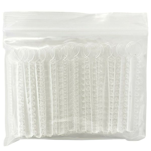 plastcareusa Elastic Ligature Ties – Clear, 1040/Pk. Medical Grade