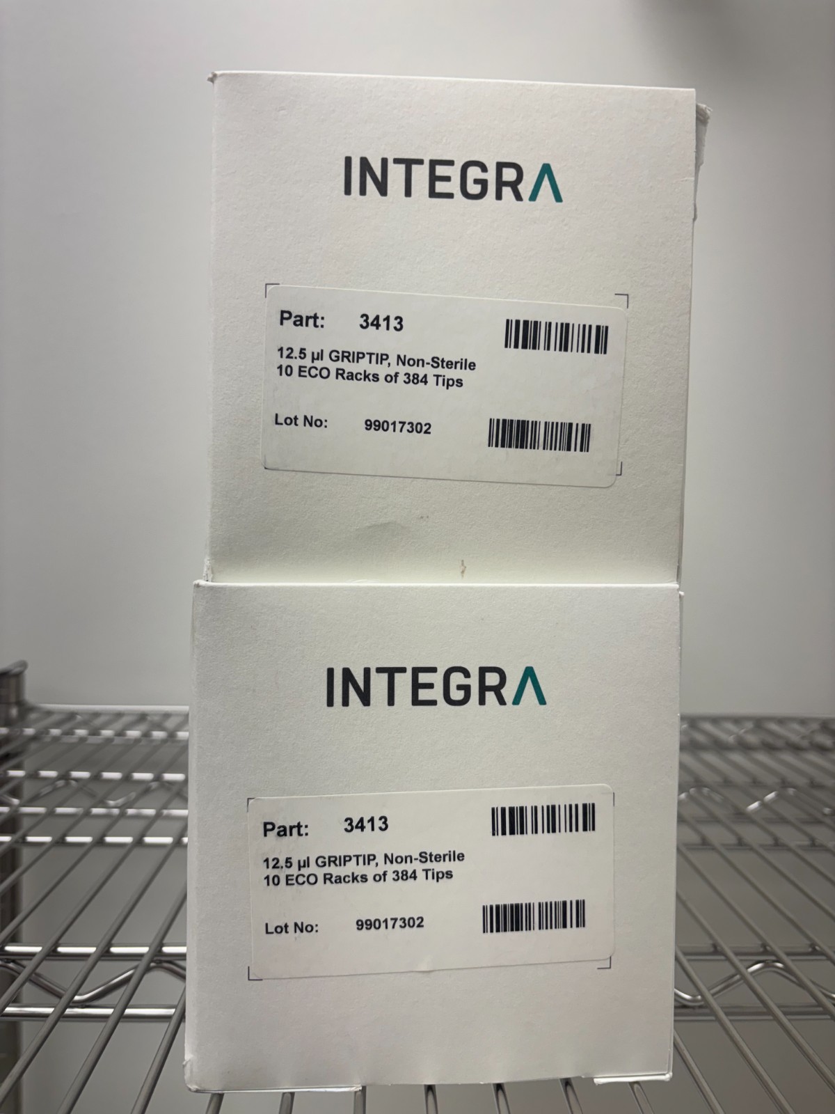 Lot of 17 Integra 3413 GripTips 12.5µL Standard – Non-Sterile ECO Racks