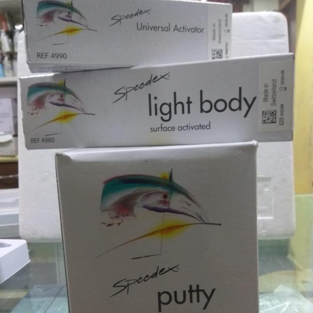 Coltene Speedex C- Silicon Impression Putty Set (Putty + Activator+ Light Body).