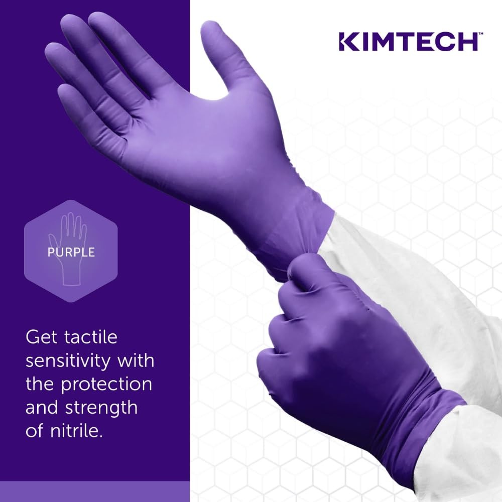 Kimtech™ Purple Nitrile™ Exam Gloves (55084), X-Large (Pack of 90),